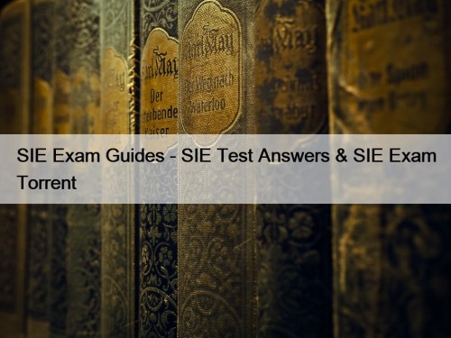SIE Exam Guides - SIE Test Answers & ...